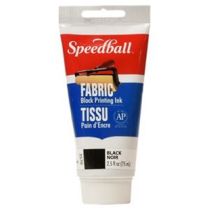 TINTA SPEEDBALL GRABADO PARA TELA NEGRO 75ML 