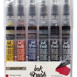 CONJUNTO DE 6 PINCELES INK BRUSH IRIDISCENTE SENNELIER
