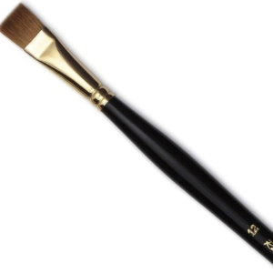 Pincel plano oleo/acril.Raphael Kolinsky gold No.12