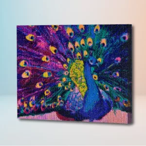 KIT PARA HACER CON PIEDRITAS, PAVO REAL (PINTALA)