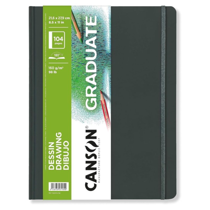 LIBRETA CANSON GRADUATE 160 GRS 21,6×27,9 CM