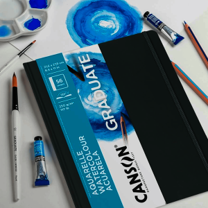 LIBRETA GRADUATE PARA ACUARELA 14X21.6CM CANSON