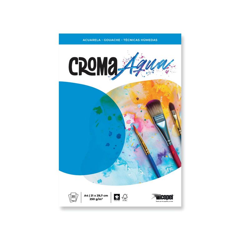 BLOCK CROMA AQUA A4