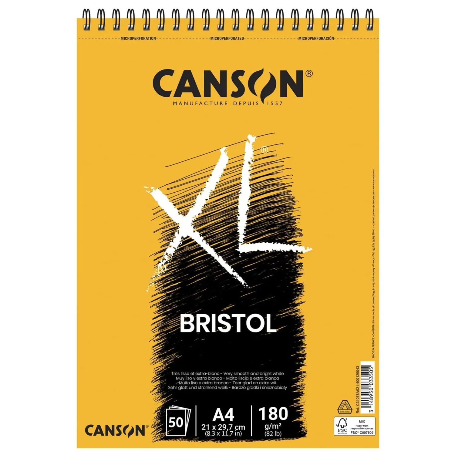 BLOCK DE DIBUJO XL BRISTOL A4 CANSON